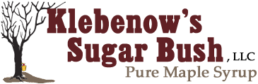 Pure Maple Syrup by Klebenow's Sugar Bush in Wisconsin